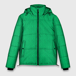 Мужская зимняя куртка Зеленый вязаный свитер