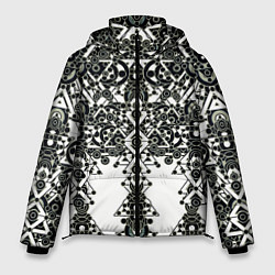 Куртка зимняя мужская Треугольный шум, цвет: 3D-черный