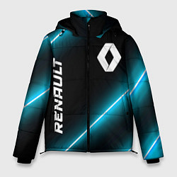 Куртка зимняя мужская Renault неоновые лампы, цвет: 3D-черный