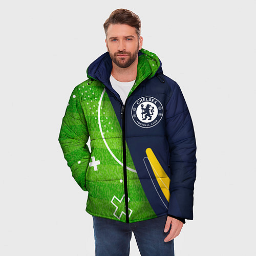 Мужская зимняя куртка Chelsea football field / 3D-Черный – фото 3