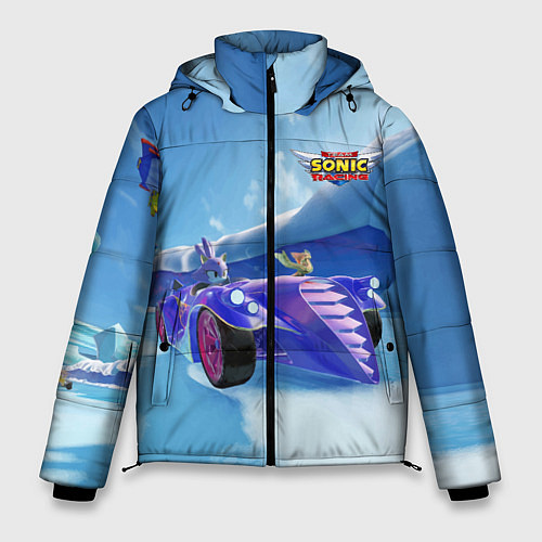 Мужская зимняя куртка Blaze the Cat - Team Sonic racing / 3D-Светло-серый – фото 1