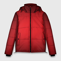 Мужская зимняя куртка Красно-черная затемняющая виньетка