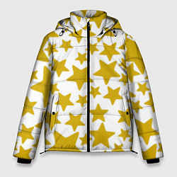 Мужская зимняя куртка Жёлтые звезды