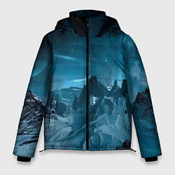 Мужская зимняя куртка Снежные горные вершины