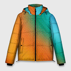 Мужская зимняя куртка Полутоновый градиент - текстура
