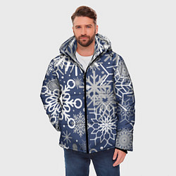 Куртка зимняя мужская Волшебный снегопад, цвет: 3D-светло-серый — фото 2