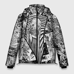 Куртка зимняя мужская Пестрый трэш, цвет: 3D-черный
