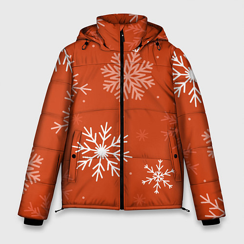 Мужская зимняя куртка Orange snow / 3D-Красный – фото 1