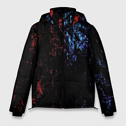 Куртка зимняя мужская Потёртая, цвет: 3D-черный