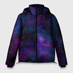 Куртка зимняя мужская Космос с галактиками, цвет: 3D-светло-серый