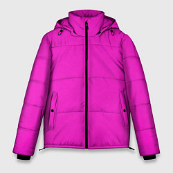 Куртка зимняя мужская Розовый фуксиевый текстурированный, цвет: 3D-черный