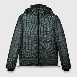 Куртка зимняя мужская Кожа крокодила - fashion, цвет: 3D-светло-серый