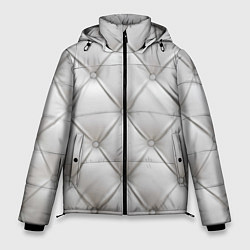 Куртка зимняя мужская Стёганая мебельная кожа - texture, цвет: 3D-красный