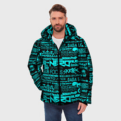 Куртка зимняя мужская Musical groups, цвет: 3D-черный — фото 2
