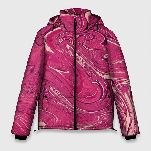 Мужская зимняя куртка Яркая волна / 3D-Красный – фото 1