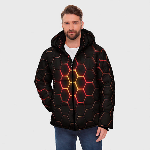 Мужская зимняя куртка Cyberpunk stiill / 3D-Черный – фото 3