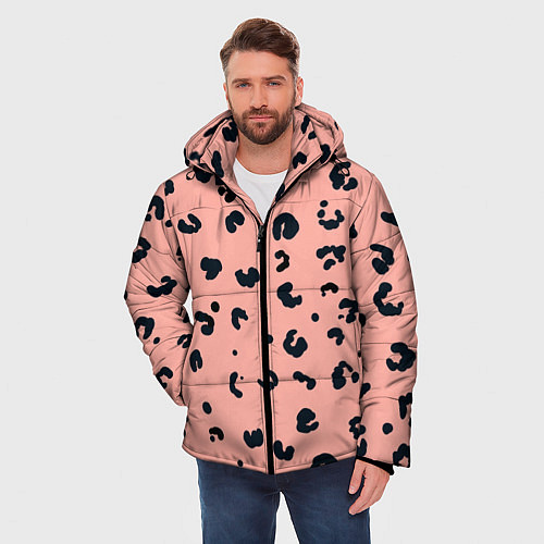 Мужская зимняя куртка Розовая пантера / 3D-Черный – фото 3
