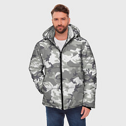 Куртка зимняя мужская Снежный камуфляж, цвет: 3D-черный — фото 2