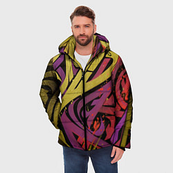 Куртка зимняя мужская Calligraphic style, цвет: 3D-черный — фото 2