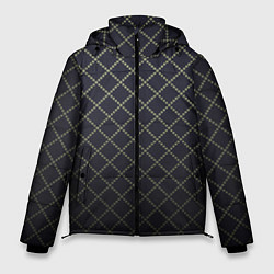 Куртка зимняя мужская Строгий ромбик, цвет: 3D-черный