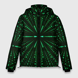 Куртка зимняя мужская Цифровое пространство, цвет: 3D-черный