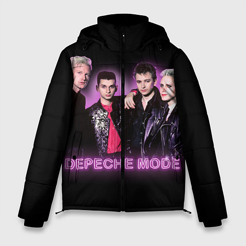 Мужская зимняя куртка 80s Depeche Mode neon / 3D-Красный – фото 1