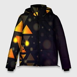 Мужская зимняя куртка Светящиеся треугольники боко