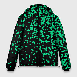 Куртка зимняя мужская Авангардный пиксельный паттерн, цвет: 3D-красный
