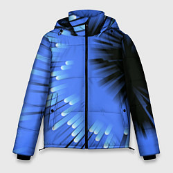 Куртка зимняя мужская Чёрная дыра - неон - авангард, цвет: 3D-светло-серый