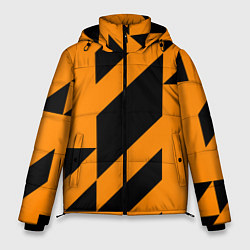 Куртка зимняя мужская Абстракция abstractart, цвет: 3D-красный