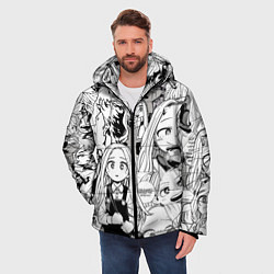 Куртка зимняя мужская Эри - Моя геройская академия, цвет: 3D-черный — фото 2