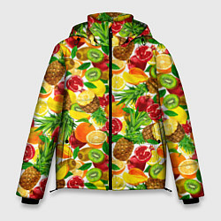 Куртка зимняя мужская Fruit abundance, цвет: 3D-светло-серый