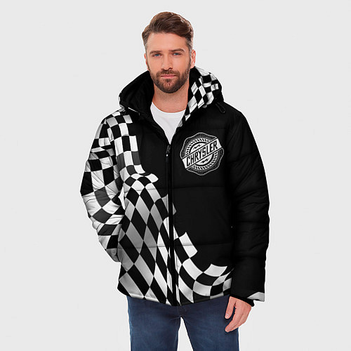 Мужская зимняя куртка Chrysler racing flag / 3D-Черный – фото 3
