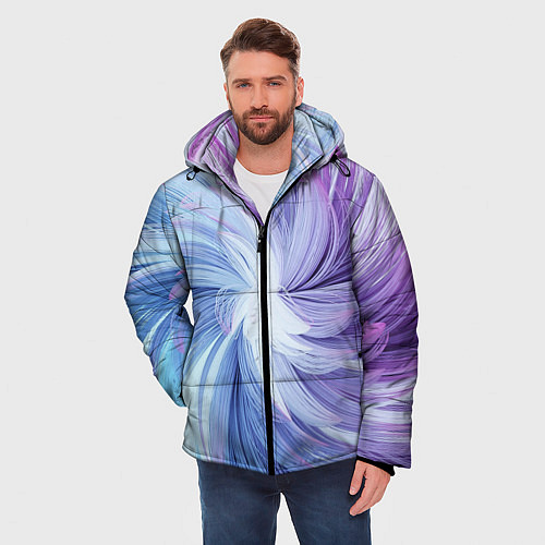 Мужская зимняя куртка Вихрь красок / 3D-Черный – фото 3