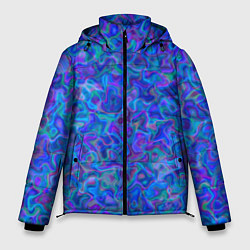 Куртка зимняя мужская Разводы масла на воде, цвет: 3D-черный