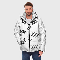 Куртка зимняя мужская Разброс Иксов, цвет: 3D-черный — фото 2