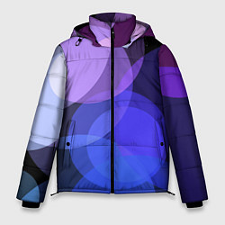 Куртка зимняя мужская Цветные диски, цвет: 3D-светло-серый