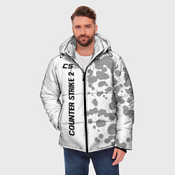 Куртка зимняя мужская Counter Strike 2 glitch на светлом фоне: по-вертик, цвет: 3D-черный — фото 2