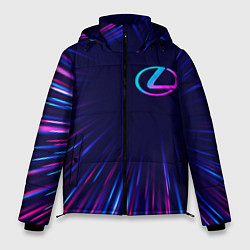 Куртка зимняя мужская Lexus neon speed lines, цвет: 3D-черный