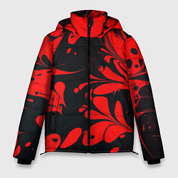 Мужская зимняя куртка Красно-черный узор