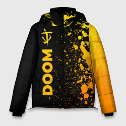 Куртка зимняя мужская Doom - gold gradient: по-вертикали, цвет: 3D-черный