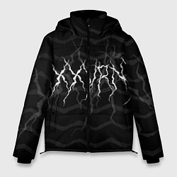 Куртка зимняя мужская Испорченный Текст, цвет: 3D-черный