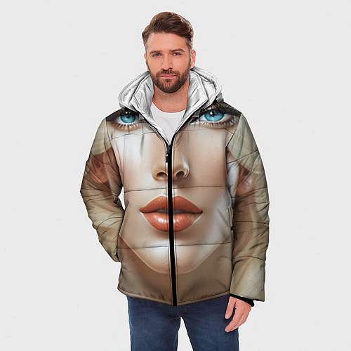 Мужская зимняя куртка Светолика / 3D-Черный – фото 3