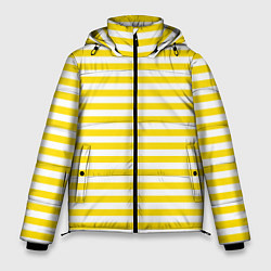 Мужская зимняя куртка Светло-желтые полосы