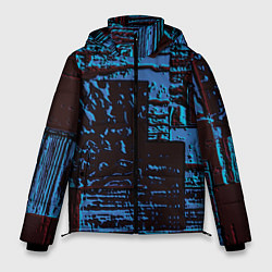 Куртка зимняя мужская Рельеф камня, цвет: 3D-черный