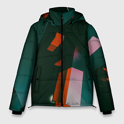 Мужская зимняя куртка Сюрреалистичные геометрические фигуры