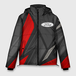 Куртка зимняя мужская Ford sports racing, цвет: 3D-черный
