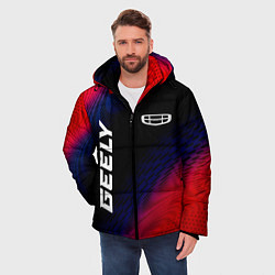 Куртка зимняя мужская Geely красный карбон, цвет: 3D-черный — фото 2