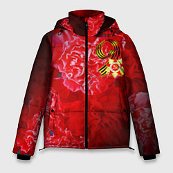 Куртка зимняя мужская 9 мая и гвоздики, цвет: 3D-светло-серый