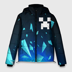 Куртка зимняя мужская Minecraft взрыв частиц, цвет: 3D-черный